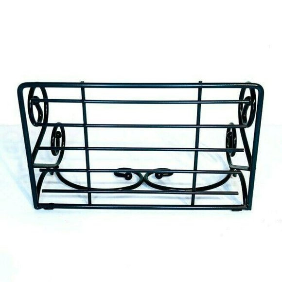 Vintage HOMCO Home Interiors and Gifts Green Metal Wire Wall Shelf 12657-DE - Picture 3 of 5